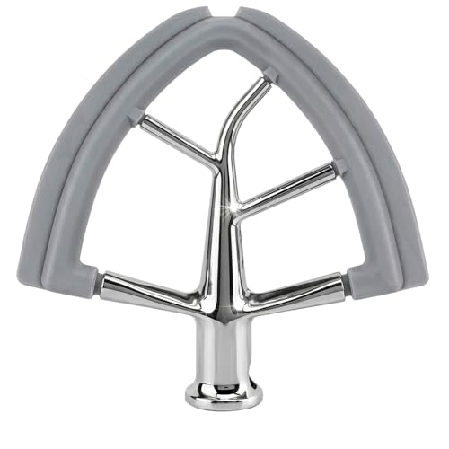 Batidor Flex Edge para KitchenAid de aluminio con silicona gris 2