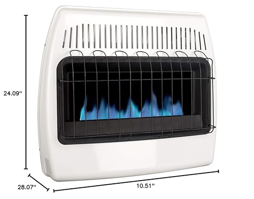Dyna-Glo BF30PMDG-4 30,000 Btu Liquid Propane Blue Flame Vent Free Wall Heater thumb #9