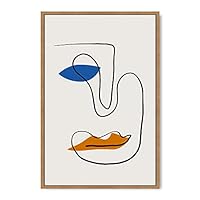 Framed Canvas Wall Art Illustration Canvas Prints Home Artwork Decoration for Living Room,Bedroom - 16x24 inches