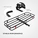 GarveeTech 500 LBS Hitch Mount Cargo Carrier Basket 53 in x19 in x 6 in, Rear Luggage Rack Basket Fits 2 in Receiver for Car Camping Traveling, Black Cargo Carrier Basket
