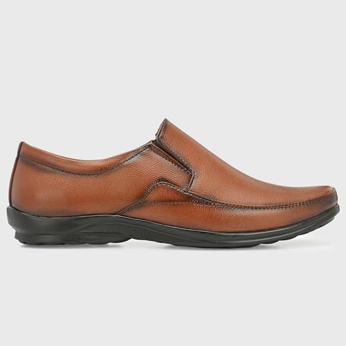 Image of Centrino Men's Formal Shoe | Cushioned Insole Comfortable Shoes | Trendy & Classic Design | Durable TPR Sole Footwear (8112)