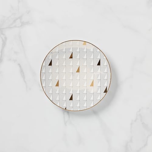 Image of Lenox White Trianna Gold Salad Plate, 1.27 LB