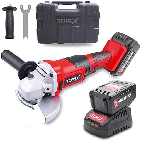 TOPEX 20V 125mm Cordless Angle Grinder 