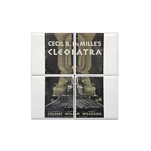 Affiche rétro cinéma Cleopatra en céramique décorative pour cuisine