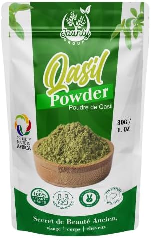 Jaunty Qasil Powder 30 Grams - Authentic African Plant Based Face Mask for Deep Cleansing and Exfoliating - Beauty Secret Ethically Sourced from Somalia for All Skin Types