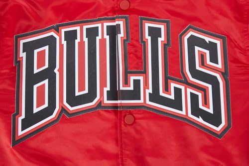 Pro Standard Mens NBA Chicago Bulls Classic Satin Jacket Red 2Xl - Image 5