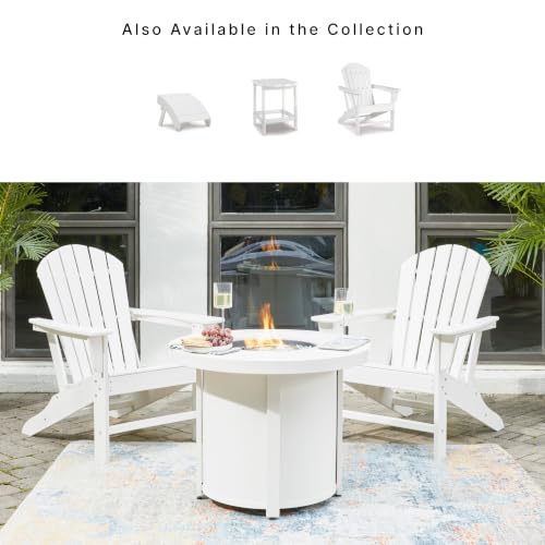 Signature Design by Ashley Sundown Treasure Outdoor Adirondack Chair, White - image 5