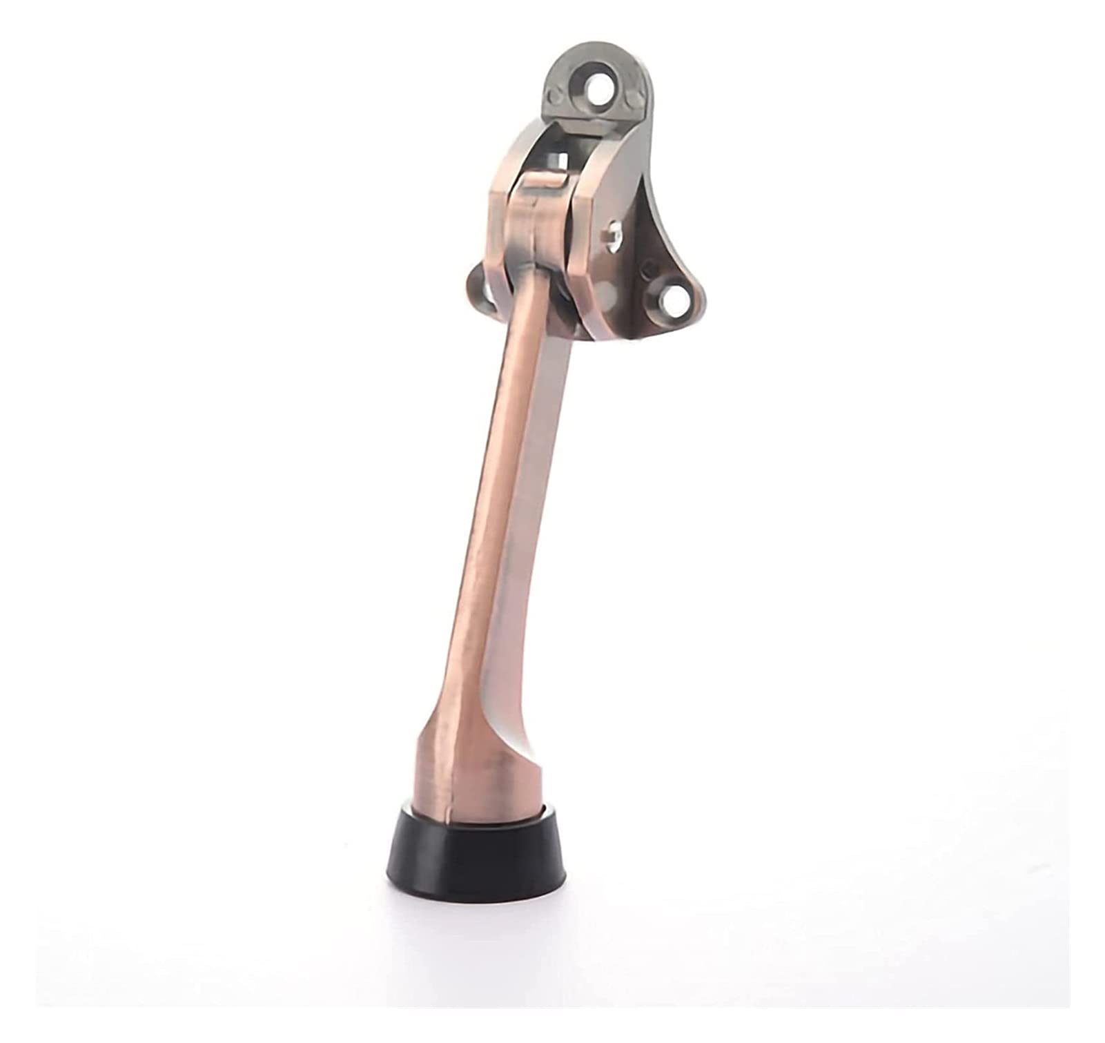 Door Stopper, Stopper Kick Door Kickstand Height-Adjustable Rubber Buffer Tip Foot-Operated Easy and Convenient(Red)
