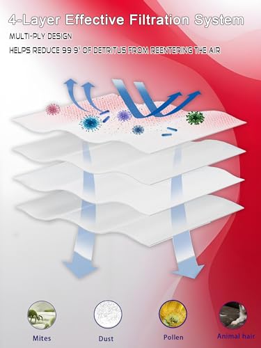 Image of 4 Pack Disposable Vacuum Dust Bags Replacement for Roborock S8 Pro Ultra, S8+, S7 Max /MaxV Ultra, Q8 /Q7 /Q5 Max+, Q5 Pro+, Q7+, Q5+ Model