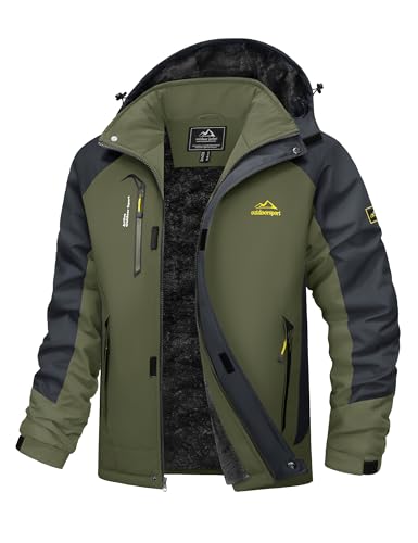 Image of MAGCOMSEN Winter Snow Jacket Ski Warm Fleece Parka with