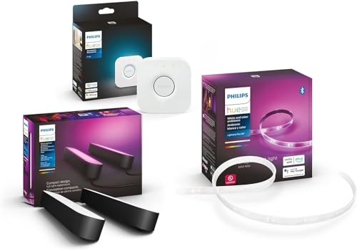 Philips Hue (1) Bridge with (2) Play Bars and (1)...