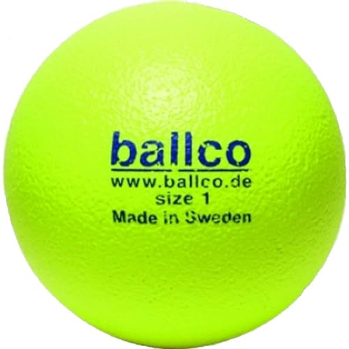 ballco Soft 1 - Softball für Schule, Kindergarten, Training, Freizeit, Elefantenhautball, robust