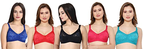 Image of Women Net Non-Padded Wire Free Regular Bra