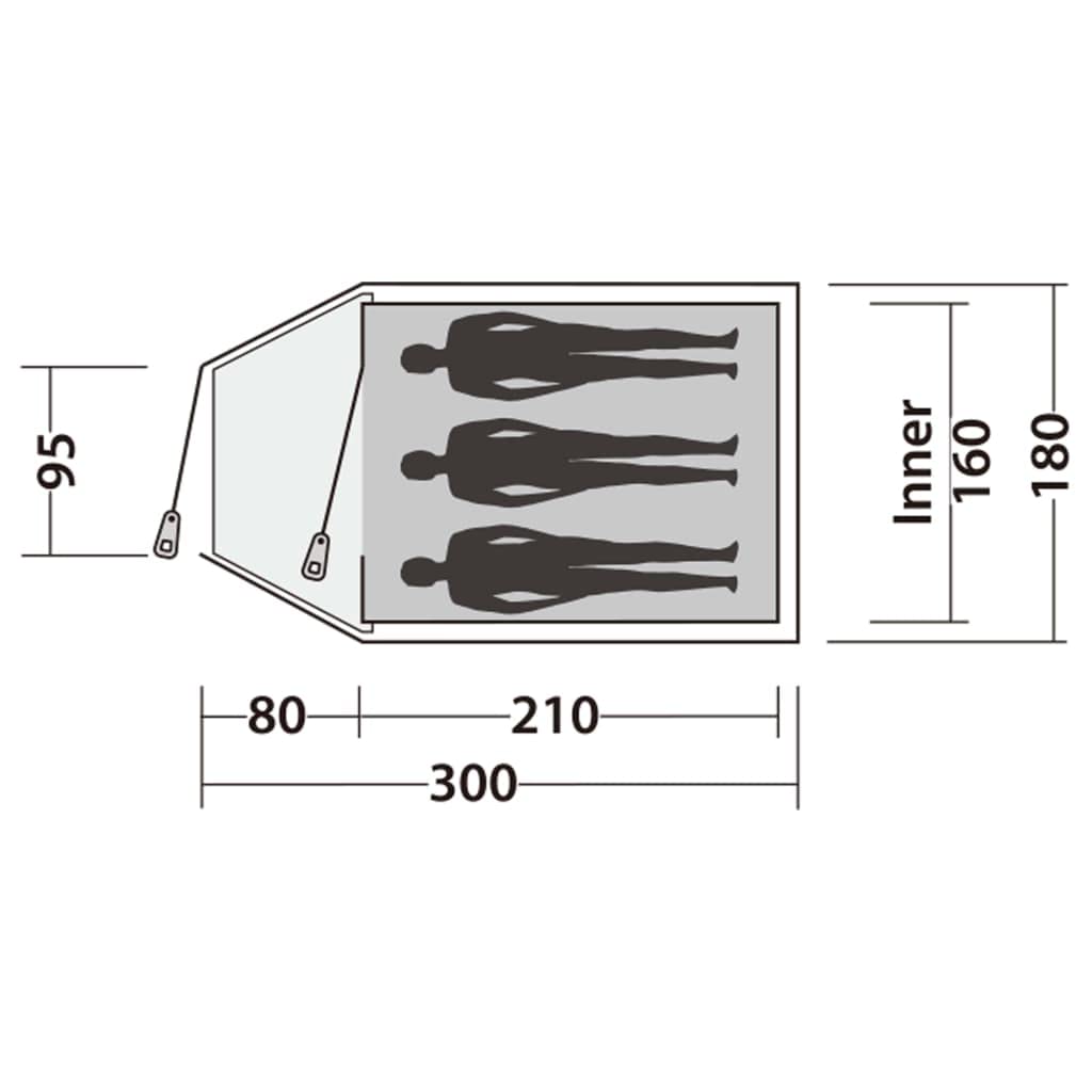 Easy Camp Quasar 300 namiot, zielony, 180 x 300 cm