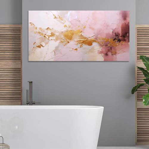 Tableau mural encadré 80x164cm : impression sur toile marbre abstrait - 5
