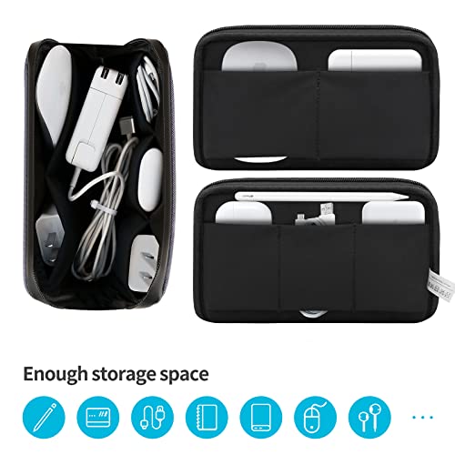 Organizador eletrônico, bolsa organizadora eletrônica para cabo de viagem, impermeável, pequena moch