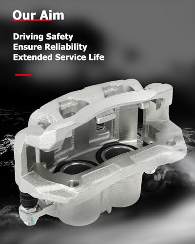 Image of cciyu Front Left Brake Caliper Assembly w /Bracket 19B2958 For Acura For RDX,For Honda For Accord Crosstour /For Crosstour /For CR-V /For Odyssey