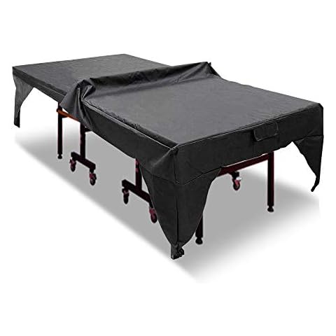 Amberr Ping pong table cover outdoor waterproof, Table Tennis Covers,Heavy Duty and All Weather Protection Ping Pong Accessories,Indoor & Outdoor Table Tennis Cover in Black Cover