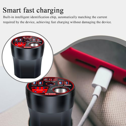 Adaptador de carga rápida para portátil en viajes de camping y coche 2