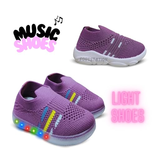 Image of Kids Trending Slip-On Shoes Combo, Pack of 2 (Light Shoe + Musical Shoe)