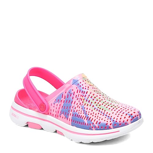 Image of Skechers Women Go Walk 5 Foamies Psychadel Casual Shoe Pink