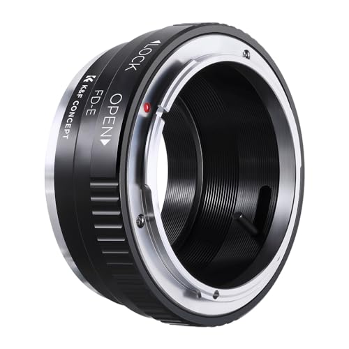 K&F CONCEPT FD to NEX Lens Mount Adapter, Compatible with Canon FD FL Mount Lens and Compatible with Sony E Mount Cameras