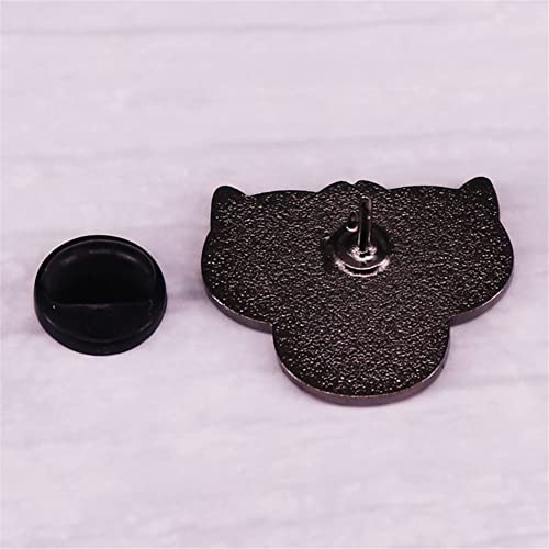Image of Three Primary Colors Cat Head Brooch Cute Animal Badge Funny Cat Enamel Pin Couple Badge Clothes Bag Jewelry Accessories Pin Gifts For Friend