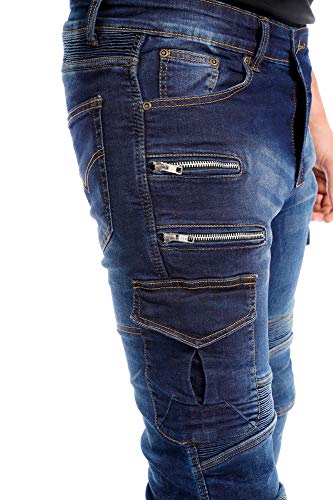 Newfacelook Mens Denim Motorcycle Riding Jeans Motorbike Pants With Armor Biker Trouser With Aramid Protective Lining #TOP2