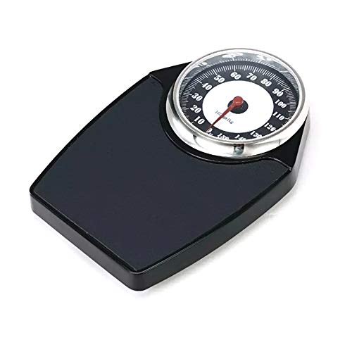 YZJJ Bascula Personal analogica, Báscula mecánica, Báscula de baño mecánica, Báscula Digital, de hasta 150 kg, Pantalla con Lente fácil de Leer, Conveniente Plataforma Acolchada, sin baterías