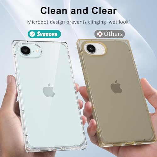 Coque iPhone 16e transparente fine en caoutchouc avec bord magnétique Magsafe