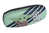 Cal Optix Star Wars Baby Yoda on Green Hard Shell Eyeglass Case Clamshell for Boys Girls Kids Small Glasses Frames