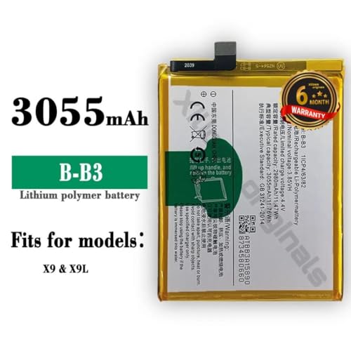 Image of B-B3 Battery for Vivo V5 Plus /1611 / X9 / X9i / X9 Plus Battery with 6 Month Warranty**(D337)