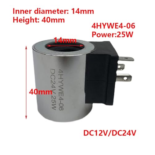 Bobine d'électrovanne hydraulique 14mm compacte et stable 12V