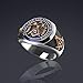 SMANXEY Ancient Free Accepted Scottish Rite Masonic Ring for Men, Titanium Steel Two-Tone AASR Freemason Jewelry