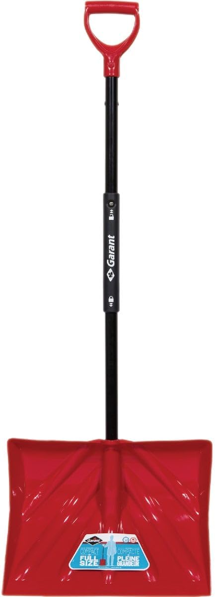 Garant 18" Poly Blade Snow Shovel, with Foldable Steel Handle