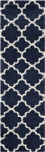 Image of Modern Micro Fiber Rug /Carpet for Hall, Bedroom, Kichen, Kids Room, Baby Room Etc.Color-. Blue and Ivory II Size 5x7 feet