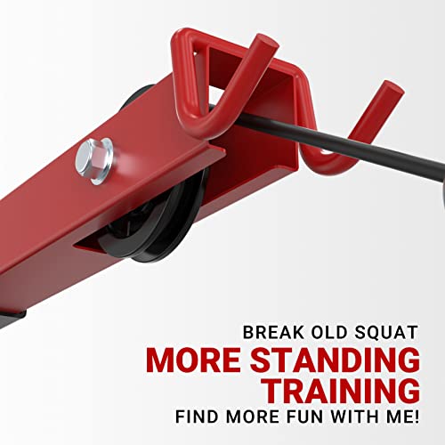 ER KANG LAT Tower with Flip-Up Footplate, High & Low Pulley Station, AB Crunch Harness Home Gym Back Exercise Machine