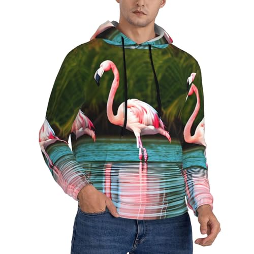 Sweat à capuche homme flamants roses pour ne plus hésiter entre confort et style décontracté
