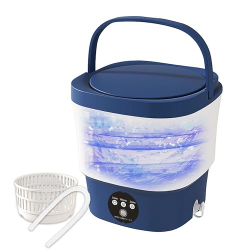 「2分脱水・5/10分洗濯」 小型洗濯機 9L 簡易洗濯機 青色光滅菌 コンパクト洗濯機 ポータブル洗濯機 ミニ洗濯器 脱水槽付き 靴下・下着・雑巾・タオル・ベビー用品 省エネ 節水・省時間