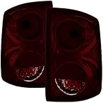 VIPMOTOZ Factory Style Tail Light Lamp For 2005-2011 Dodge Dakota - Smoke Red Lens, Driver & Passenger Side