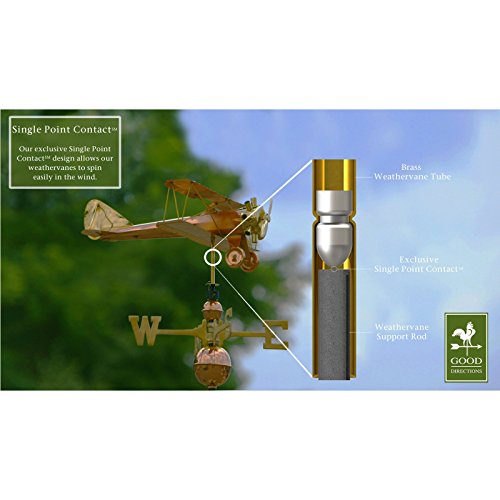 Gooddirectionsbiplaneweathervanepurecopperairplaneweathervanesaviationdecor Urban Country Home Decor Good directions biplane weathervane pure copper airplane weathervanes aviation decor urban country home decor