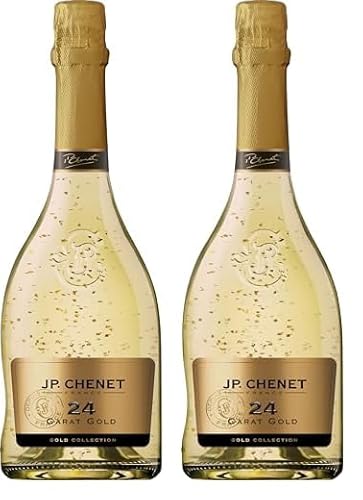 J.P. Chenet - Gold Collection 24 Carat, Sparkling Wine with real, fine gold flakes (1 x 0.75 L) (Pack of 2)
