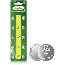 Toyohira SR626SW Watch Battery 377 Watch Battery 10 PCS Promo Pack, Button Cell Batteries High Capacity 377 lr626 ag4 Alkaline 1.5v Batteries for Toys, Lazer Pointer Small Electronic Watch