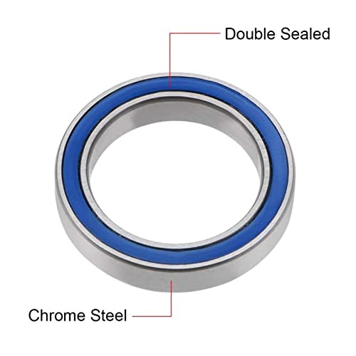 6902-2RS roulement à billes 15x28x7mm avec double joint bleu - 7