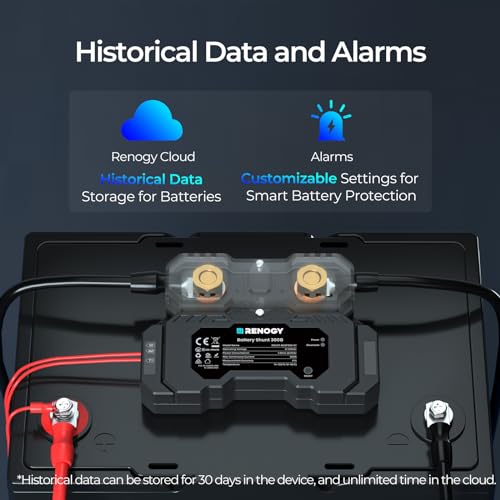 Shunt de batterie Renogy 300A avec Bluetooth intégré pour moniteur LFP et plomb - 6