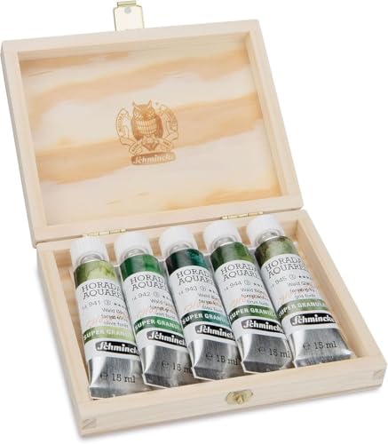Schmincke - HORADAM® AQUARELL, Super-Granulation Set Forest, 5 x 15