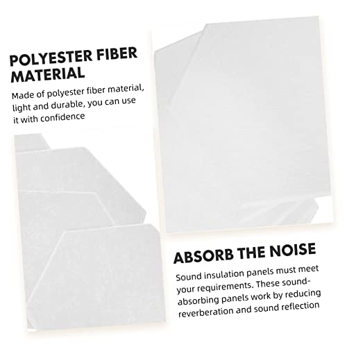 ERINGOGO 5 Piezas Paneles de Fibra de Poliéster Absorbentes de Sonido para Pared para Teatro en Casa KTV Grabación -Tablero Adhesivo Acústico para Reducción de Ruido miniatura 6