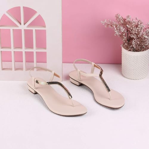 Image of Metro Women Black Synthetic Flat Casual Sandal