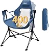 Silla de Camping Tipo Hamaca PORTAL, Respaldo de Malla, 400 lbs Ajustable, Azul 2