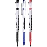 Caja 12 bolígrafos tinta azul líquida, trazado 0,5mm, con regulador. Sistema avanzado de alimentación, trazo suave y constante